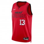 Maillot NBA Miami Heat Bam Adebayo Nike 2024-25 City Edition Rouge Swingman - Homme